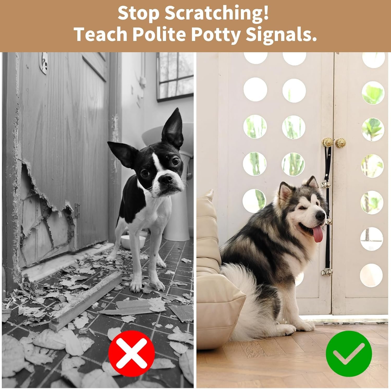 Upgraded Puppy Bells Dog Doorbells for Door Knob/Potty Training/Go Outside-Dog Bells for Puppies Dogs Doggy Doggie Pooch Pet Cat for Dog Lovers-Premium Quality-3 Snaps for Length Adjustment - Image 7