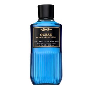 Bath & Body Works 3-in-1 Hair, Face & Body Wash for Men – Ocean Scent, Men’s Shampoo & Cleanser with Pro-Vitamin B5 & Aloe, Coastal Air & Cypress Scent, 10 fl oz – 1 Pack