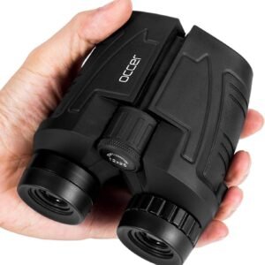 Occer 12×25 Compact Binoculars for Adults and Kids, Large Eyepiece Waterproof Binocular with Low Light Vision,High Powered Easy Focus Binoculars for Bird Watching,Outdoor Hunting,Travel,Sightseeing