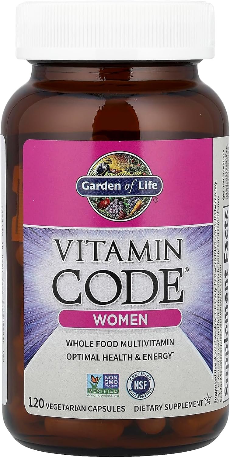Garden of Life Multivitamin for Women, Vitamin Code Women's Multi - Whole Food Womens Multi Vitamins, Iron, Folate not Folic Acid, Vitamin A and Probiotics for Womens Energy, 120 Vegetarian Capsules - Image 3