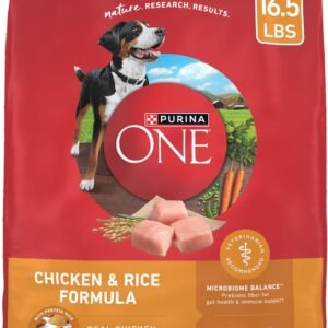 Purina ONE Chicken and Rice Formula Dry Dog Food – 16.5 lb. Bag