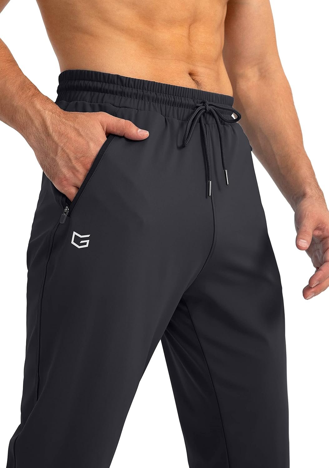 G Gradual Men's Sweatpants with Zipper Pockets Tapered Joggers for Men Athletic Pants for Workout, Jogging, Running - Image 3