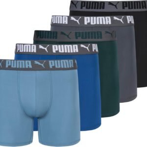 PUMA Men’s 5 Pack Performance Boxer Briefs