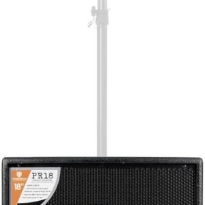 PRORECK 8-Inch 3-Channel Powered DSP PA Speaker with 18 inch Active Powered PA Subwoofer for DJ, Live Sound, Party, and Stage Performances