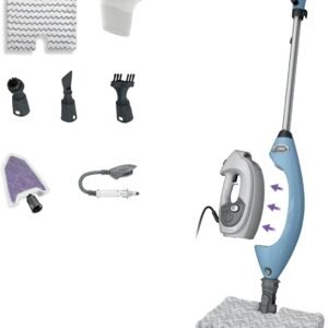 Shark Lift-Away 5-in-1 Steam Mop with Detachable Handheld Steam Cleaner, for Whole Home Cleaning including Sealed Hard Floors, Kitchens, Bathrooms, Upholstery, Cars, Grout & more, Blueberry, S3972BRN