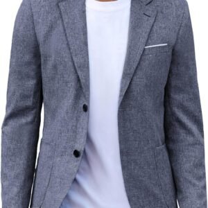 PJ PAUL JONES Mens Casual Sport Coat Blazer Two Buttons Lightweight Business Jackets