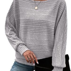 Womens Long Sleeve Shirts Crewneck Tunic Tops Pullover Sweaters Business Casual Blouses Fall Fashion 2025
