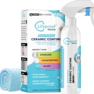 Lifeproof Ceramic Coating Spray Kit – Shine, Seal & Protect Kitchen & Bath Surfaces, Repels Stains & Grime
