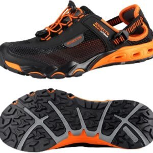 HUMTTO Men’s Amphibious Water Shoes – Hiking Sandals for Men Outdoor Water Sandal Closed Toe Non-Slip River Shoes Summer Quick Drying Aqua Shoe