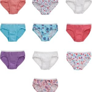 Hanes Girls’ Hanes Girls’ 20-pack Tagless Cotton Brief Panties