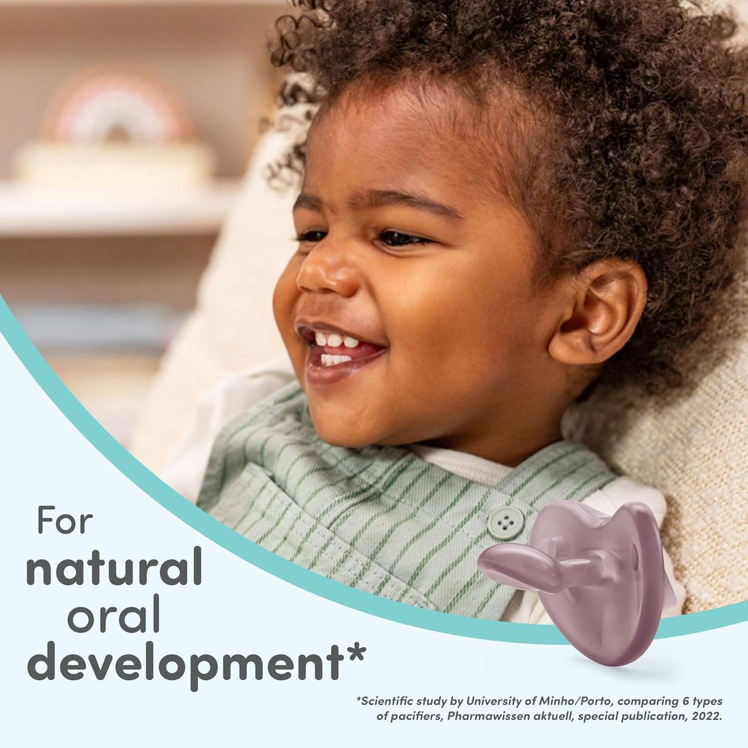 NUK Timeless Comfy Pacifier | 100% Silicone, One-Piece Design | BPA-Free, Gentle on Baby’s Skin | 5-Pack, for 0-6M - Image 3