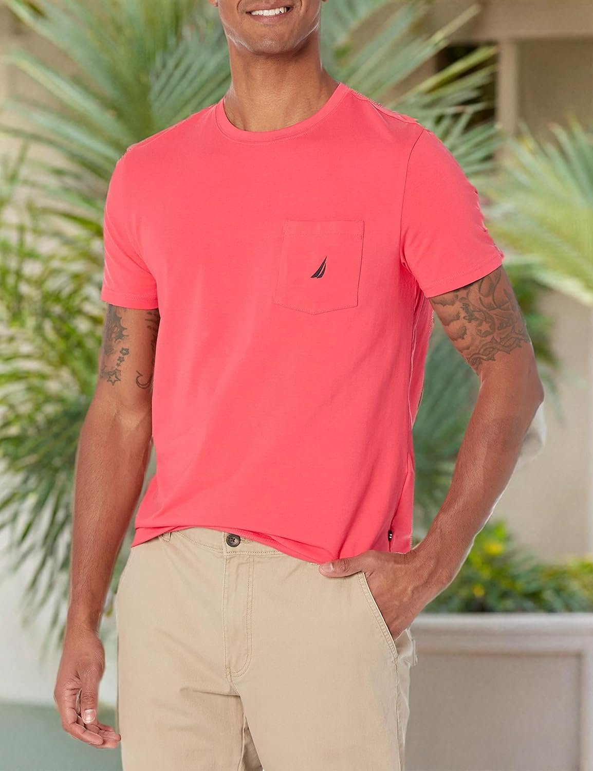 Nautica Men's Classic Fit Pocket T-Shirt - Image 5