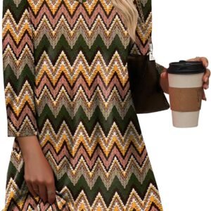 OFEEFAN 3/4 Length Sleeve Womens Tops Dressy Casual Plus Size Tunics to Wear with Leggings