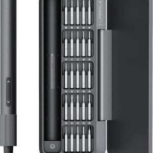 HOTO 25-in-1 Mini Electric Screwdriver, 3.7V Precision Screwdriver Set, USB-C Rechargeable, Compact Magnetic Tool for Phone, Laptop, Camera, DIY Projects, Electronics Repair