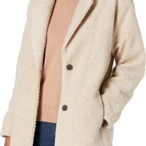 Amazon Essentials Women’s Teddy Bear Fleece Oversized-Fit Lapel Jacket (Previously Daily Ritual)