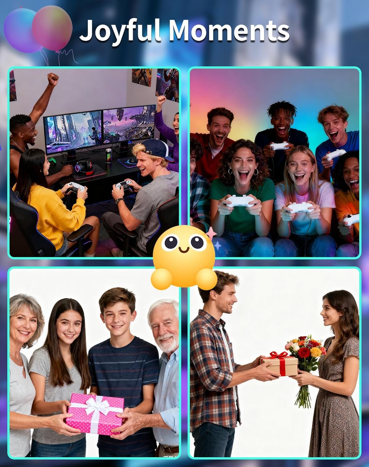 2026 Upgraded Retro Gaming Console Stick, Video Games Stick Built-in 23 Emulators Console Projector, 40000+ Game System with 4K HDMI, Plug and Play TV Video Game Stick with Controllers (White) - Image 7