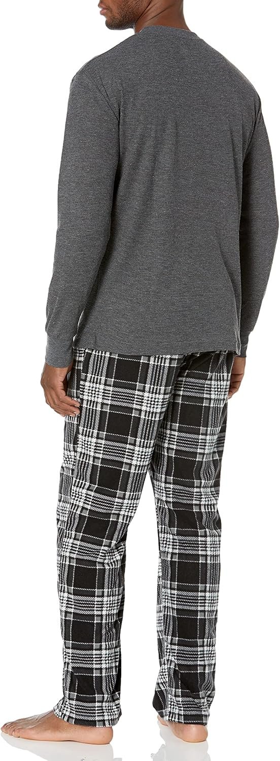 Beverly Hills Polo Club Men's Beverly Hills Polo Polar Fleece Set W/Ls Thermal Top - Image 2