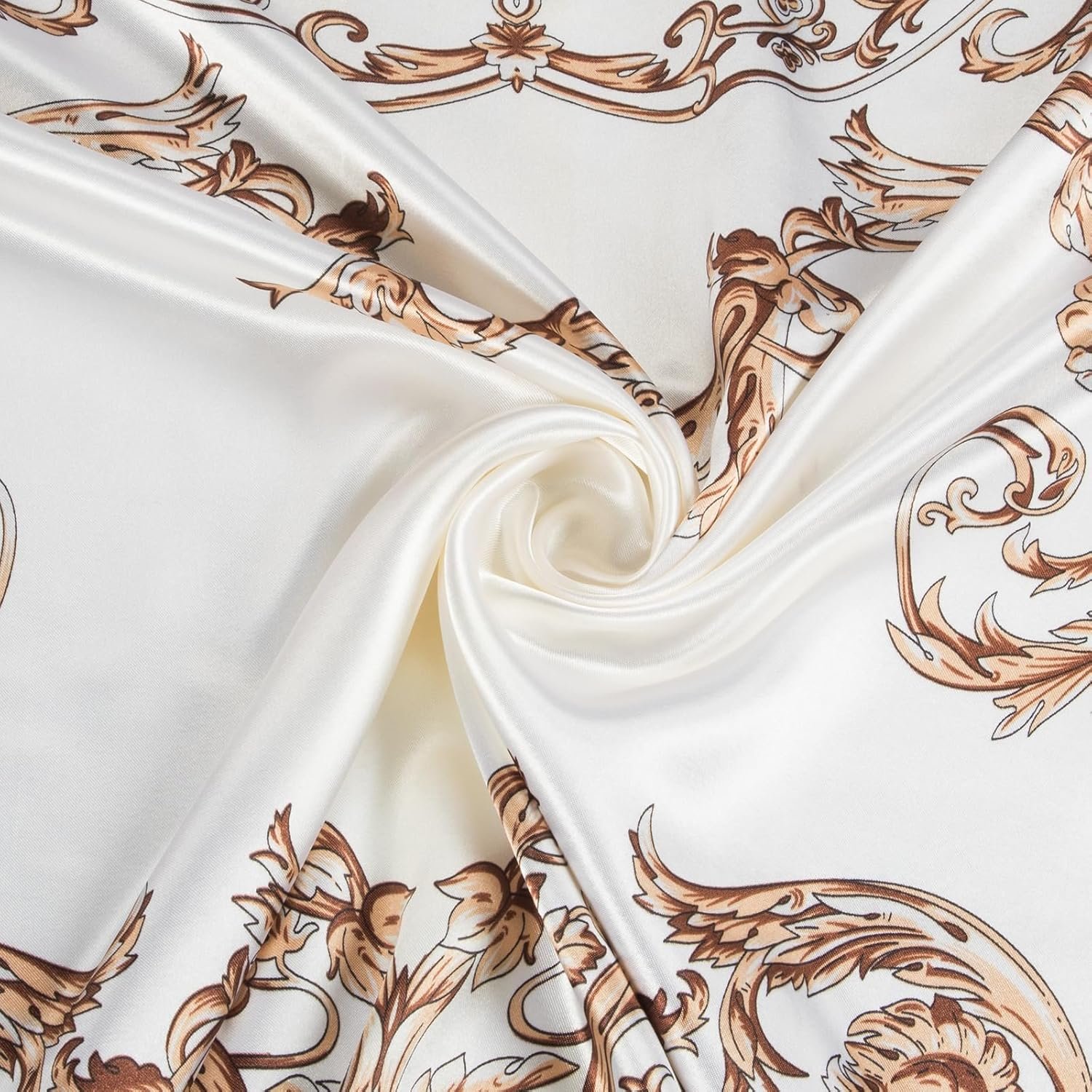 RIIQIICHY Head Scarf for Women Like Silk Scarf Hair Scarf Printed Square Scarf Bandanas for Women 35 Inches - Image 6