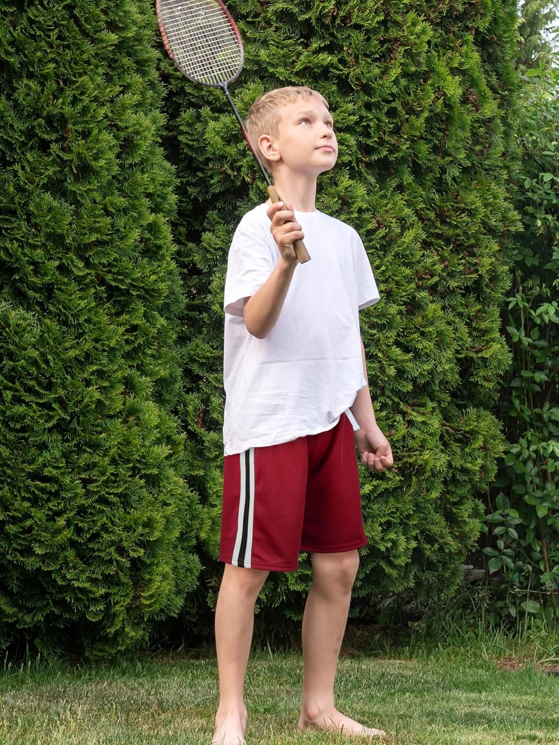 5 Pack Boys Athletic Shorts Boys Shorts Mesh Basketball Soccer Quick Dry Gym Clothes for Kids with Drawstring - Image 6