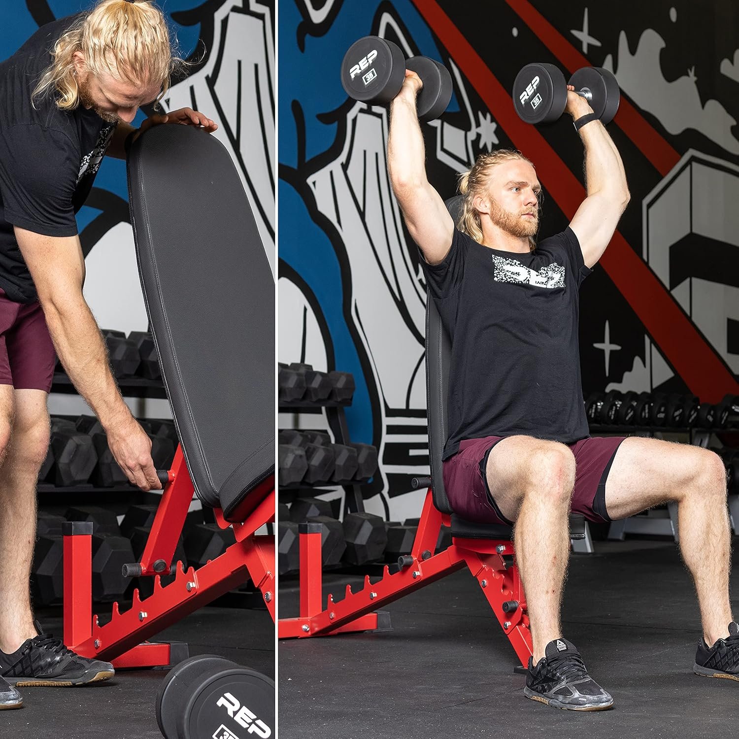 REP Adjustable Weight Bench | Home Gym Equipment | Foldable Workout Platform | Flat Incline Decline FID Design | Compact Strength Training Chair | Fitness Bench AB-3100 - Image 7