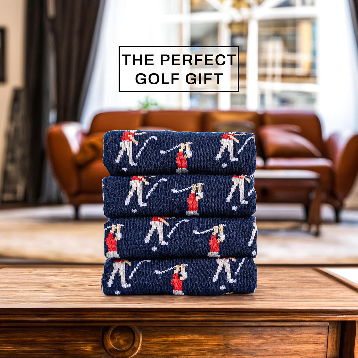 Shanker Golf Socks - Funny Angry Golfer Socks - Funny Golf Gift for Men - 1 Pair per Pack - Size 10-13 - Image 2