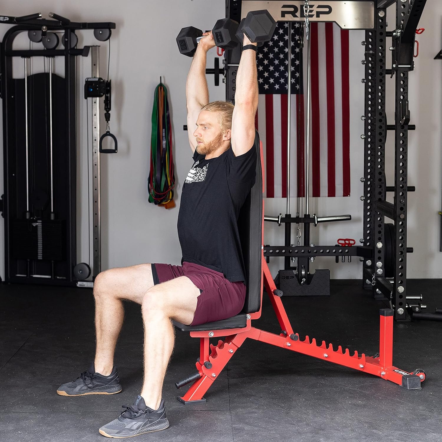 REP Adjustable Weight Bench | Home Gym Equipment | Foldable Workout Platform | Flat Incline Decline FID Design | Compact Strength Training Chair | Fitness Bench AB-3100 - Image 3