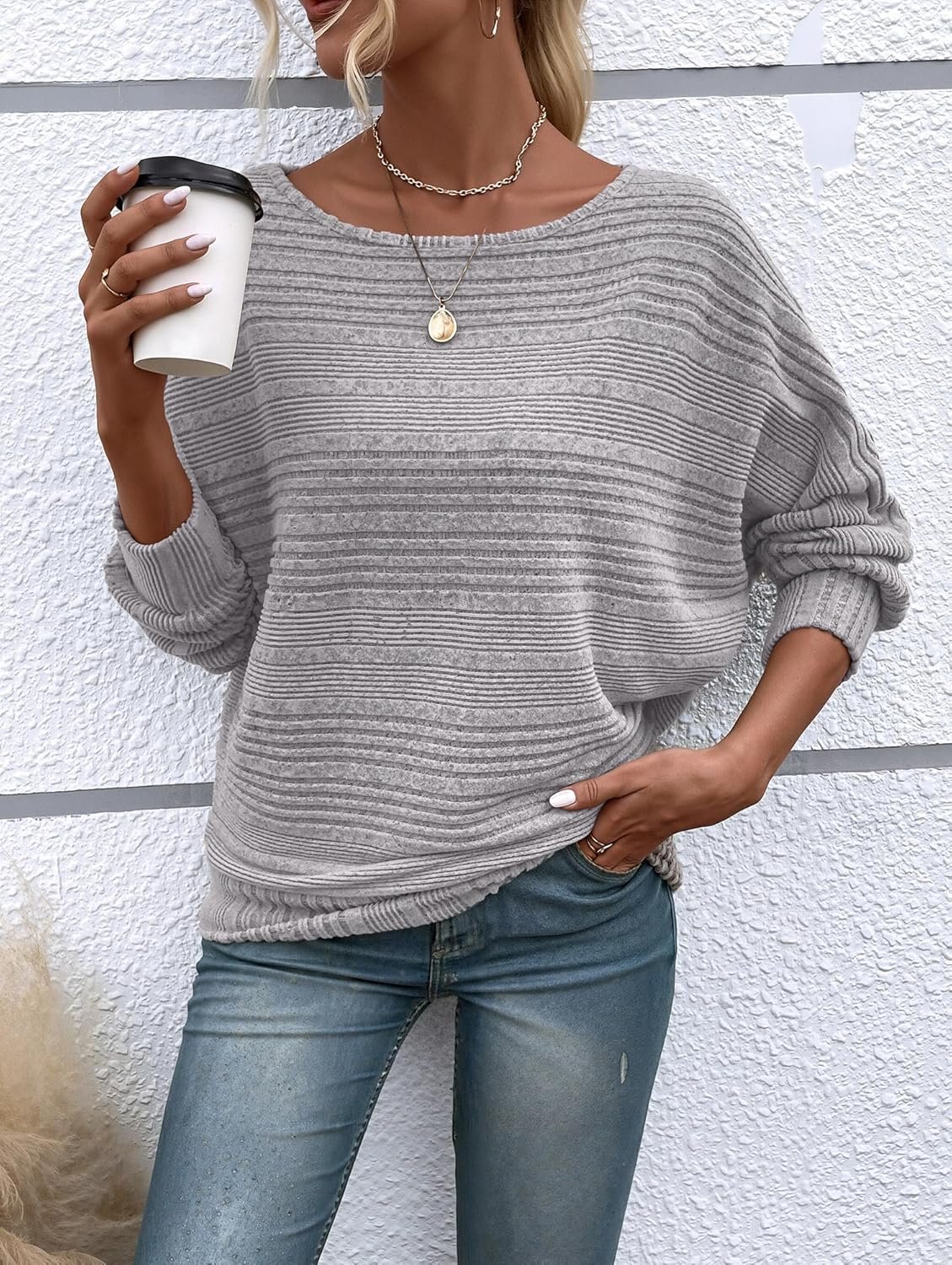 Womens Long Sleeve Shirts Crewneck Tunic Tops Pullover Sweaters Business Casual Blouses Fall Fashion 2025 - Image 5
