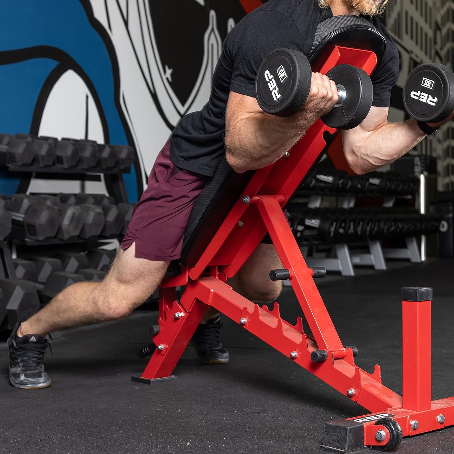 REP Adjustable Weight Bench | Home Gym Equipment | Foldable Workout Platform | Flat Incline Decline FID Design | Compact Strength Training Chair | Fitness Bench AB-3100 - Image 4