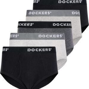DOCKERS Mens Underwear Pack of 5 Mens Briefs Underwear for Men Soft Cotton