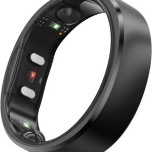 RingConn Gen 2, World’s First Smart Ring with Sleep Apnea Monitoring, No APP Subscription, 12-Day Battery Life, Stress/Heart Rate/Women’s Health Tracker, Android & iOS Compatible (Black, Size 10)