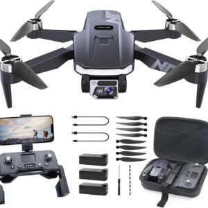 4K UHD GPS Drone with Camera for Adults N11 Pro, 90 Min 3 Battery Long Flight Time, Auto Return, Follow Me, Long Control Range, Brushless Motor, 5G FPV RC Quadcopter for Beginners
