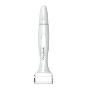 Koi Beauty Derma Stamp, Manual Microneedling for Face Body Scalp, Titanium Microneedle Stamp Pen, Skincare Tool for Men and Women – White