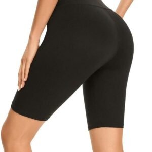 GAYHAY High Waisted Biker Shorts for Women – 8″/5″/3″ Soft Black Spandex Shorts for Workout Volleyball Yoga Dance