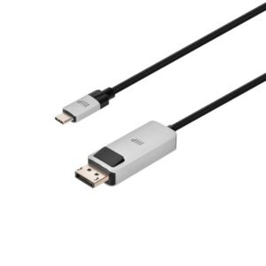 Monoprice USB-C to DisplayPort 1.4 Active Cable – 8K60 4K120 Retimer IC HDR Locking Connector 10ft Black