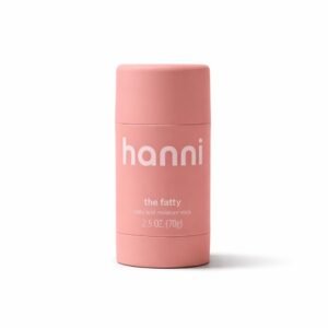 HANNI Fatty Body Moisturizer Stick with Fatty Acids, Travel Size Friendly Solid Lotion for Plumping and Hydration, Fragrance-Free and Safe for Sensitive Skin, 2.5 oz