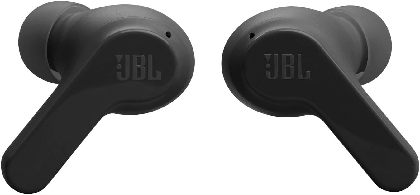 JBL Vibe Beam - True Wireless JBL Deep Bass Sound Earbuds, Bluetooth 5.2, Water & Dust Resistant, Hands-Free Call with VoiceAware, Up to 32 Hours of Battery Life (Black) - Image 3