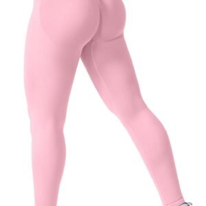 VOYJOY Women Seamless Impact Leggings Scrunch Workout Leggings Medium Waist Tummy Control Butt Lifting Gym Yoga Pants