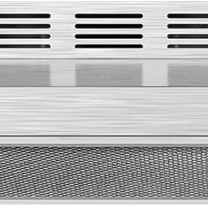 COMFEE’ CVU30W2AST Range Hood 30 Inch Ducted Ductless Vent Hood Durable Stainless Steel Kitchen Hood for Under Cabinet with 2 Reusable Filter, 200 CFM, 2 Speed Exhaust Fan Silver