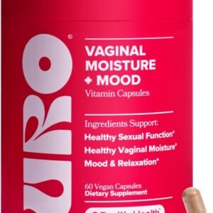 O Positiv URO Vaginal Moisture & Mood – Formulated to Support Vaginal Moisture, Mood & Relaxation – with KSM-66® Ashwagandha, Ginkgo Biloba, Mucuna pruriens, and GABA – 30 Servings