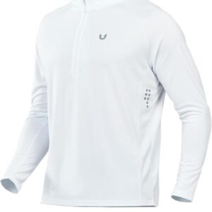 NORTHYARD Quarter Zip Pullover Men Running Shirt Long Sleeve Moisture Wicking Quick Dry Athletic Workout Shirts