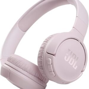JBL Tune 510BT – Bluetooth headphones with up to 40 hours battery, microphone for call, foldable and comfortable, Android and iOs compatible (Rose)