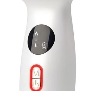 Cold Heat Gua Sha Facial Neck Lymphatic Massager, 7-in-1 LED Red Light Face Depuffer Sculpting Tool, Hot Electric Gua Sha Lift Device & Cooling Depuffing Wand, for Contouring, Firming