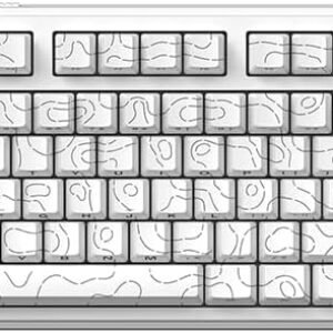 MK87 Pro 87-Key TKL Mechanical Keyboard, Interchangeable 1.14″ Color Screen & Knob, Maillard Linear Switches, Hot-Swappable Gasket Mount, Triple-Mode, PBT Keycaps, RGB Backlit (Contour White)