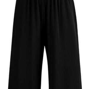 PRETTYGARDEN Women’s Summer One Piece Jumpsuits Dressy Casual Short Sleeve Square Neck Wide Leg Rompers Travel Outfit Clothes