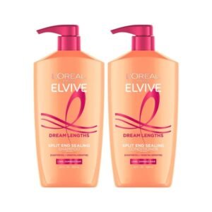 L’Oreal Paris Elvive Dream Lengths Shampoo and Conditioner Kit, Paraben Free, 1 kit