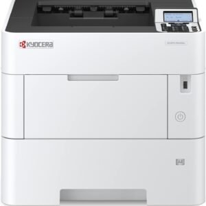 KYOCERA ECOSYS PA5000x Monochrome Laser Printer, 52 ppm, 600 x 600 dpi and Up to Fine 1200 dpi, 600 Sheet Tray, 100 Sheet MPT, Duplex, 5 Line LCD w/Hard Key Panel, Gigabit Ethernet, USB, 512 MB