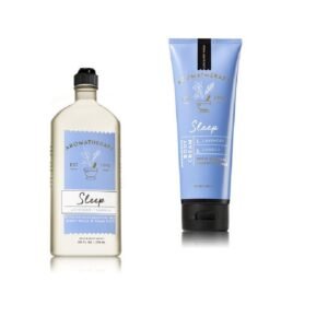 Bath & Body Works – Aromatherapy -Sleep – Lavender Vanilla – Bundle – Body Wash & Foam Bath 10oz. & Body Cream 8 oz