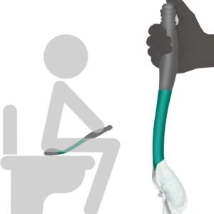 Butt Wiper Tool, 15.7″ Long Reach Bottom Buddy Wiping Aid, Toilet Aid for Disabled, Overweight, Limited Mobility, and Those Recovering from Back Surgery, Enables Independence and Dignity