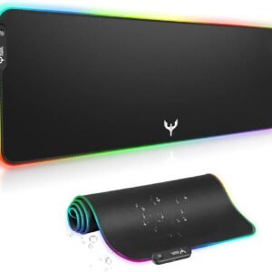 BladeHawks Extra Large RGB Gaming Mouse Pad-14 Light Modes, Extended Soft LED Mouse Pad, Anti-Slip Rubber Base, Computer Keyboard Mousepad Mat (31.5 x 12 Inch)