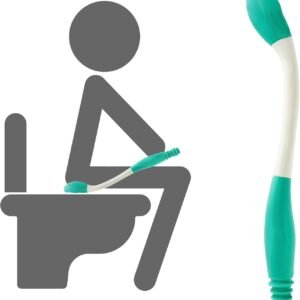 Butt Wiper Tool, 15.7″ Comfort Wipe Toilet Aid for Wiping Bottom, Bottom Buddy Wiping Aid for Disabled, Elderly, Overweight, Pregnant People, Easy to Use Bottom Buddy Wiping Assist Tool